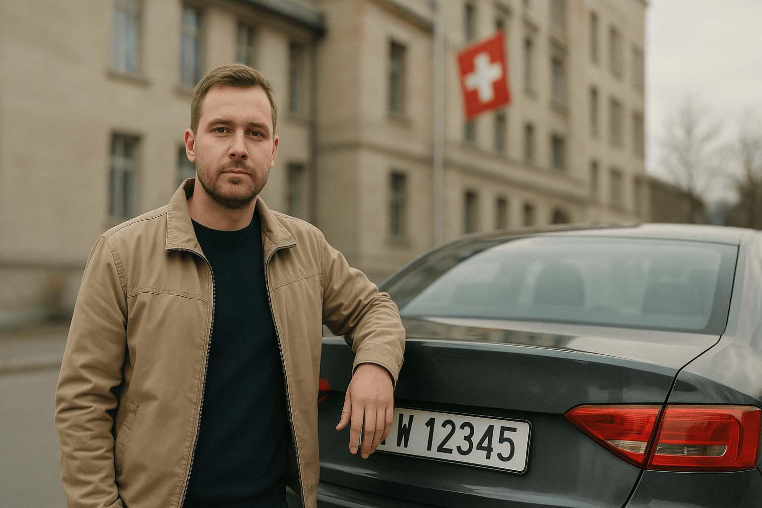 Auto na polskich numerach w Szwajcarii: kiedy wolno rezydentowi, formularz 15.30 i kary za naruszenia