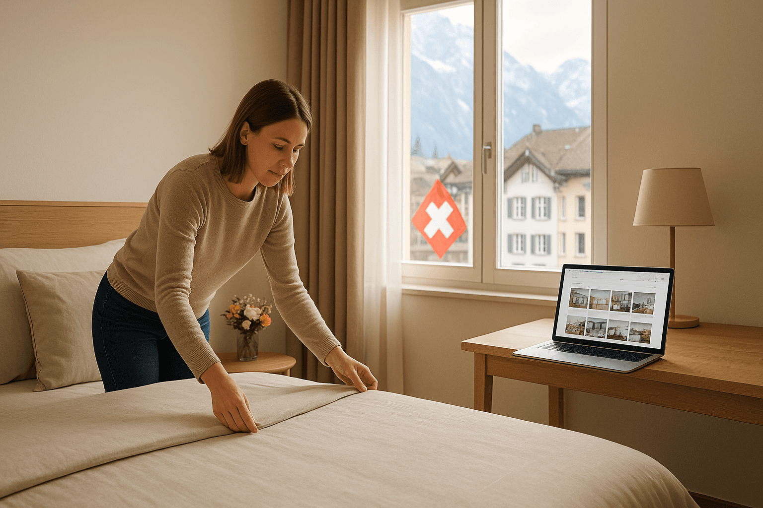 Airbnb i najem krótkoterminowy w Szwajcarii: zgłoszenia w gminie, podatek turystyczny i zasady w spółdzielniach