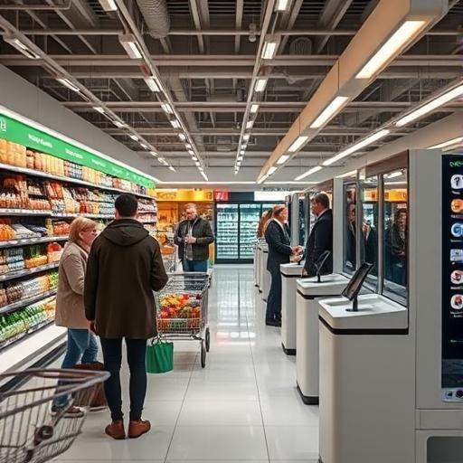 Supermarkety w Szwajcarii wprowadzają AI – kamery monitorujące w kasach samoobsługowych