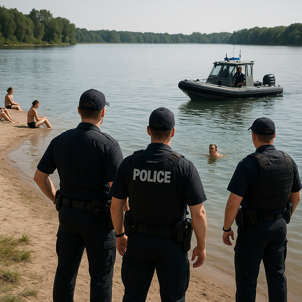 Mężczyzna uciekał policji pływając nad Jeziorem Bodeńskim